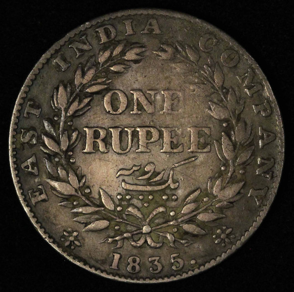 1835-B East India Company One Rupee - Free Shipping USA