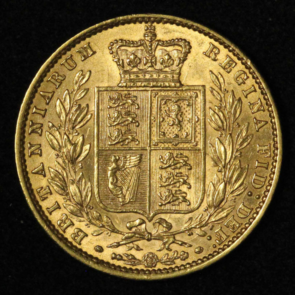 1862 Great Britain Gold Sovereign (Full) Sharp Strike Nice Luster - Free Ship US