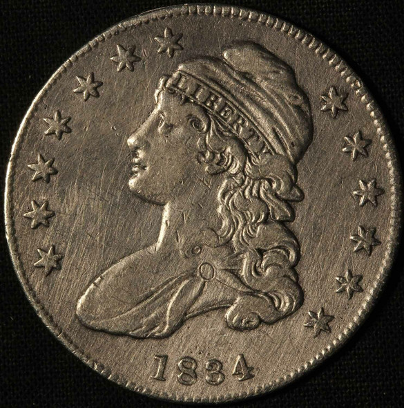 1834 Capped Bust Half Dollar - O-117 - Free Shipping USA