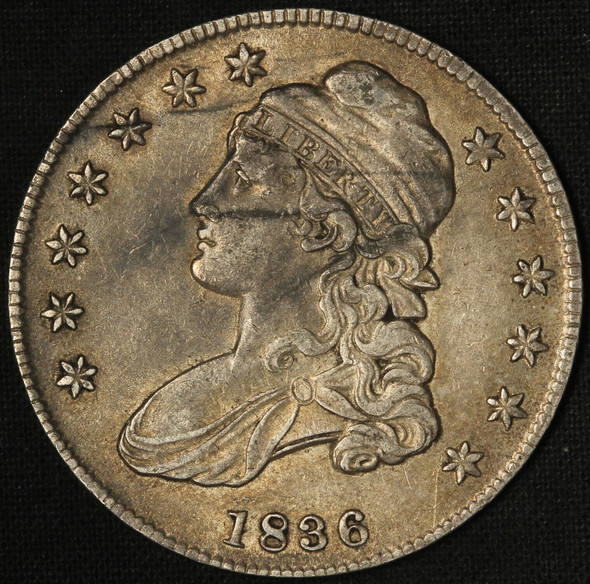 1836 Capped Bust Half Dollar - O-119 - Very Nice Coin -Free Shipping USA