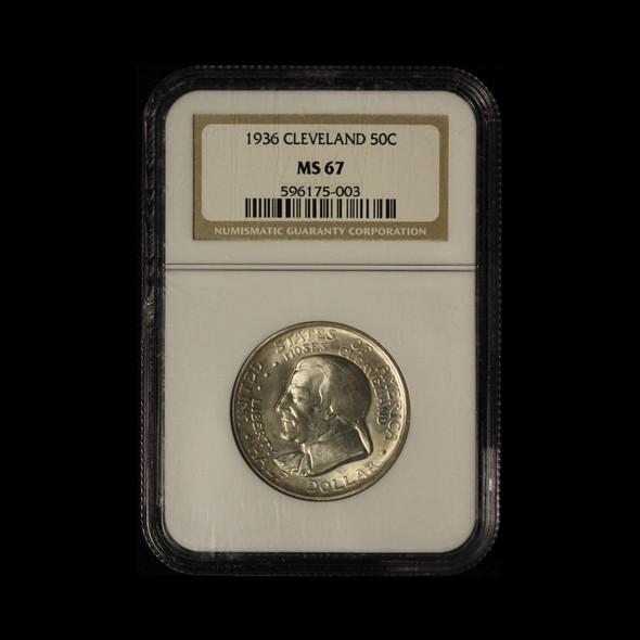 1937 50c Roanoke Silver Commemorative Half Dollar NGC MS 67 - Free