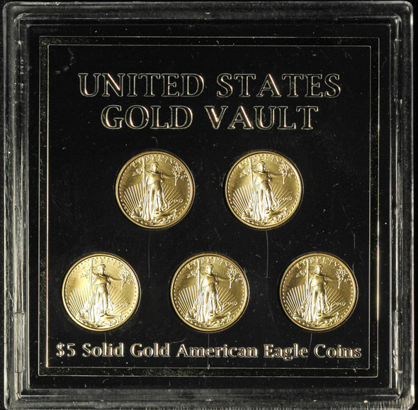 2007 1/10 ozt x 5 American Gold Eagles - Free Shipping USA