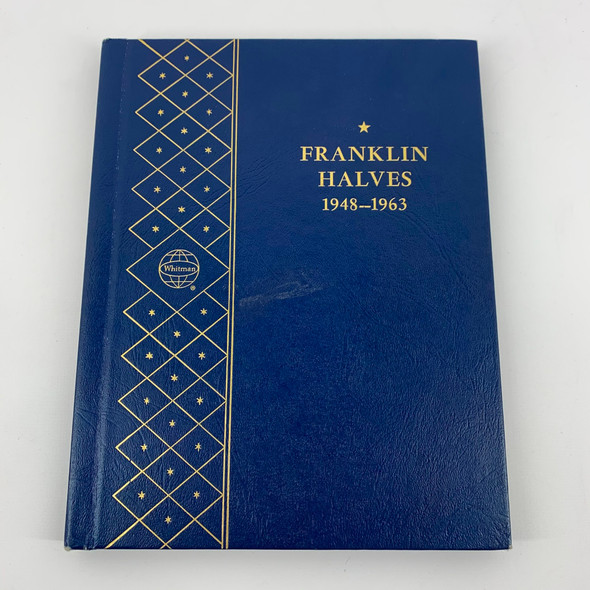 1948-1963 50c Franklin Half Dollars In Whitman Album - Free Ship US 1948-1963 50c Franklin Half Dollars In Whitman Album - Free Ship US
