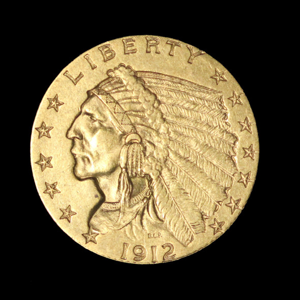 1912 $2.50 Gold Indian Quarter Eagle - Free Shipping USA 1912 $2.50 Gold Indian Quarter Eagle - Free Shipping USA