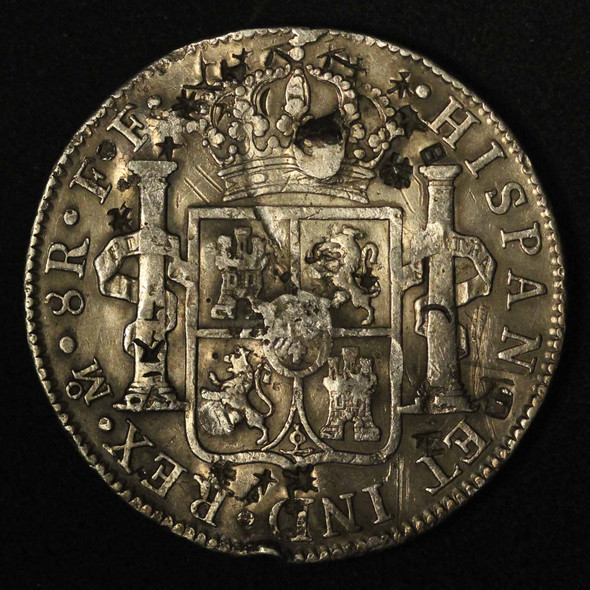 1780-Mo MM Mexico 8 Reales - Chopmarks - Free Shipping USA 1780-Mo MM Mexico 8 Reales - Chopmarks - Free Shipping USA