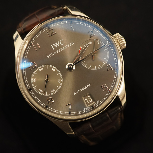 IWC Portugieser Automatic 42.3mm Watch w/18k Gold Case & Clasp, w/Box & Papers