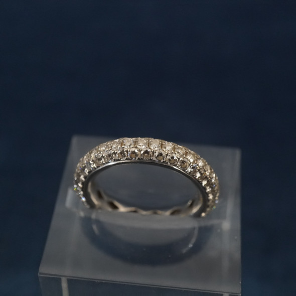 Beautiful Daniel K 18k Solid White Gold Diamond Band - Free Shipping USA