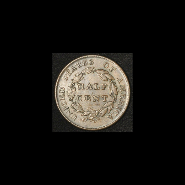 1825 Classic Head Half Cent -Free Shipping USA