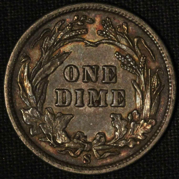 1900-S 10c Barber Silver Dime - Free Shipping US