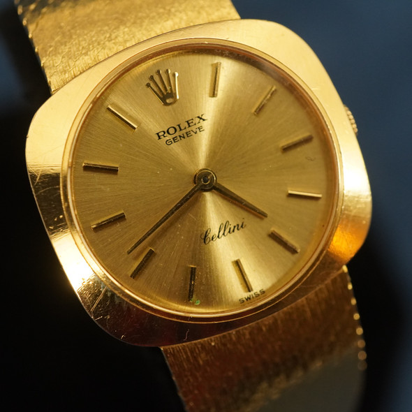 Rolex Cellini 18k Yellow Gold Ref.3762 J Manual Wind Cal.1600 Vintage 1969