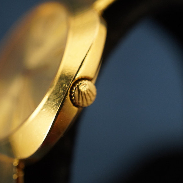 Rolex Cellini 18k Yellow Gold Ref.3762 J Manual Wind Cal.1600 Vintage 1969