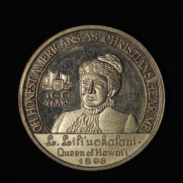1993 Royal Hawaiian Mint 1oz Silver Lili'Oukalani 100 Years - Free Shipping USA