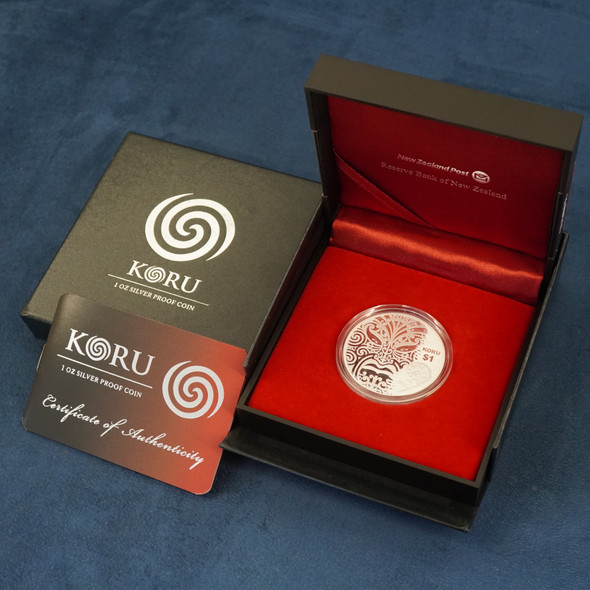 2013 Australian Mint New Zealand $1 Maori Koru, 1oz .999 Silver - Free Ship USA