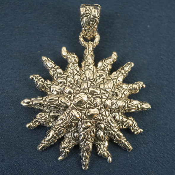 Jai by John Hardy Sterling Silver Croco Sunburst Pendant - Free Shipping USA