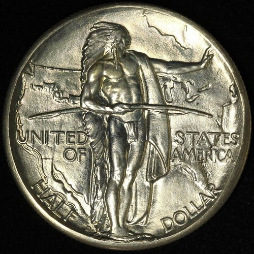 1937-D 50c Oregon Trail Commemorative Half Dollar - Free Shipping USA