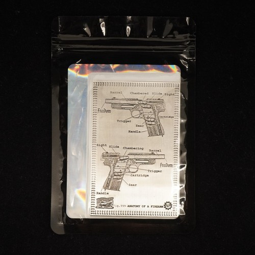 Locker Mint .999 Silver "Anatomy of a Firearm" Card  - Free Shipping US