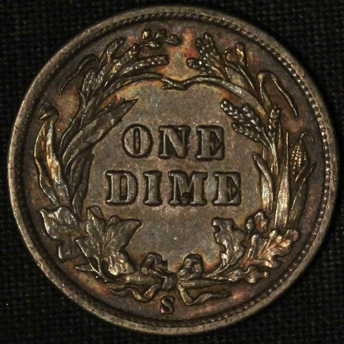 1900-S 10c Barber Silver Dime - Free Shipping US