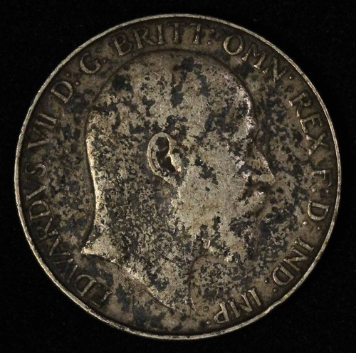 1905 Great Britain One Florin Two Shillings Silver Coin - Free Shipping USA