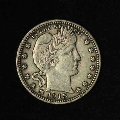 1915 25c Barber Quarter - Full Liberty - Free Shipping USA