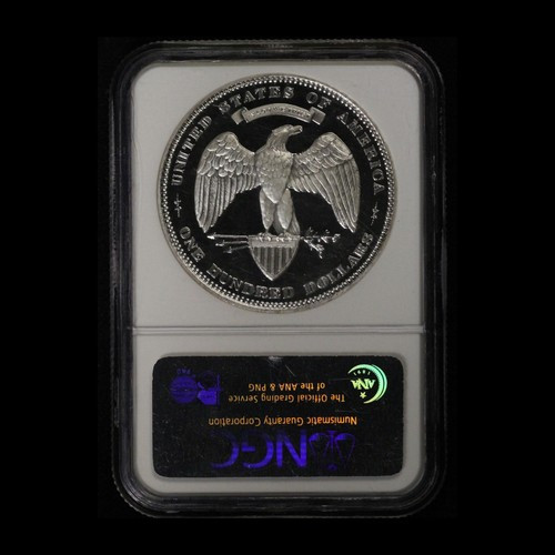 1876-2006 $100 1.5 Ounce Silver Union Private Issue NGC GEM Proof