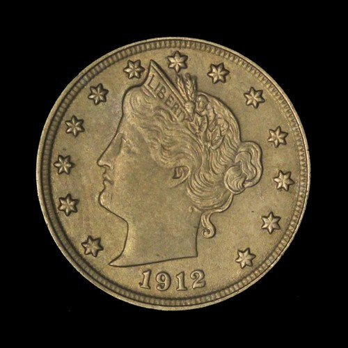 1912 5c Liberty V-Nickel - Free Shipping USA