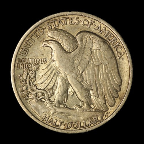 1917 50c Walking Liberty Silver Half Dollar - Free Shipping USA