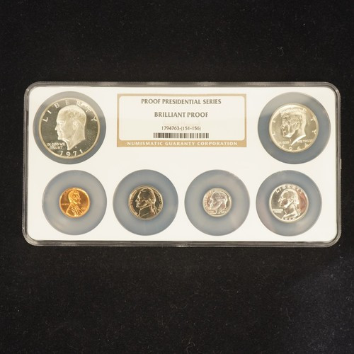 6 Coin NGC Brilliant Proof Presidential Series Multi-slab - Free Shipping USA
