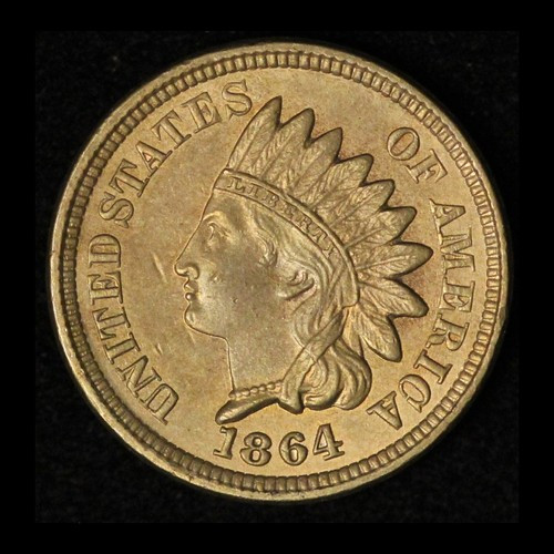 1864 1c Indian Head Penny - Free Shipping USA