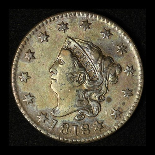 1818 1c Coronet Head Large Cent - Free Shipping USA