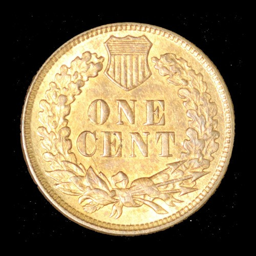 1874 1c Indian Head Cent-Red Brown Coloring- Free Shipping USA