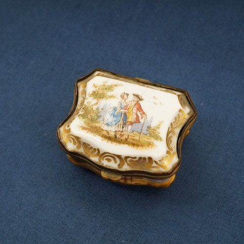 Rare Antique German Meissen Porcelain Pill Box - Free Shipping USA