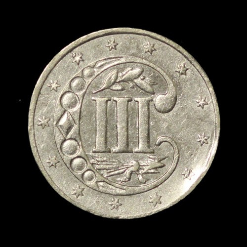 1859 Three Cent Silver- Free Shipping USA