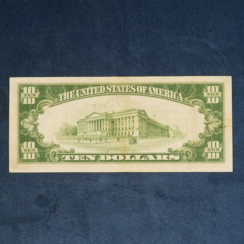 1929 Series $10 Natl. Currency Note (Fr. 1801-2), Bridgeport, CT, CRISP XF, EPQ