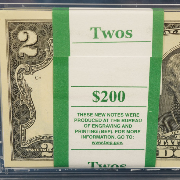 2017 A $2 Federal Reserve Notes Chicago Consecutive 100 Notes Set PCGS 66 PPQ