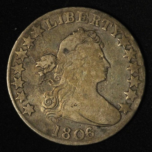 1806/5 50c Large Stars Draped Bust Half Dollar - Free Shipping USA