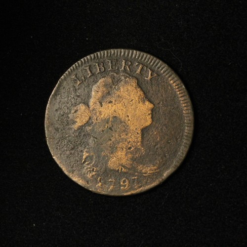 1797 1c Draped Bust Large Cent Rev of 1795 - Free Shipping USA