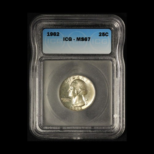 1962 25c Washington Quarter Dollar ICG MS67 - Free Shipping USA