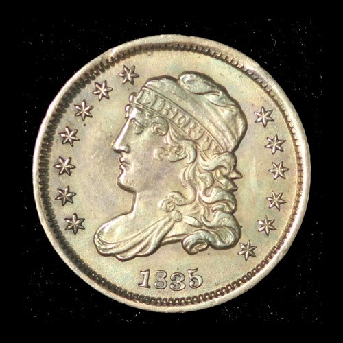 1835 H10c Capped Bust Silver Half Dime- Small Date Small 5C. - Free Shipping USA