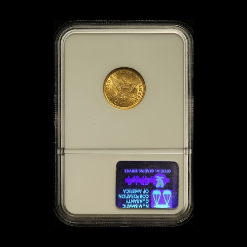 1861 $2.50 Liberty Head Gold Quarter Eagle - NGC MS 62 - Free Shipping USA