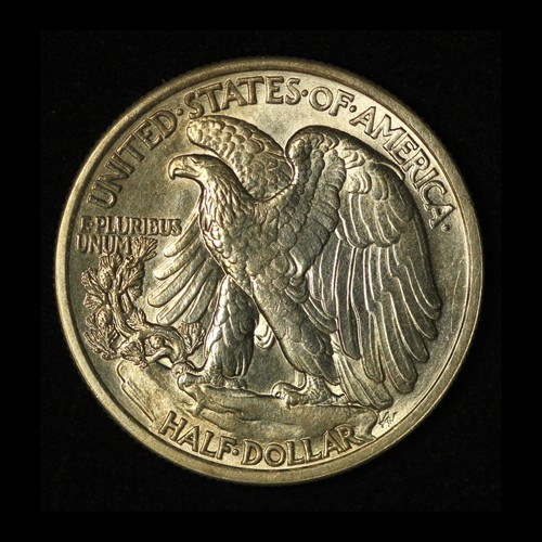 1918 50c Walking Liberty Silver Half Dollar Lightly Cleaned Great Luster