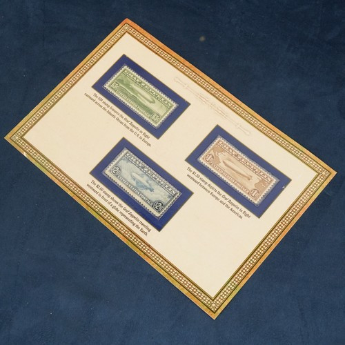 U.S. Scott #C13-C15 Complete Collection of 1930 Graf Zeppelin Stamps in PCS Book