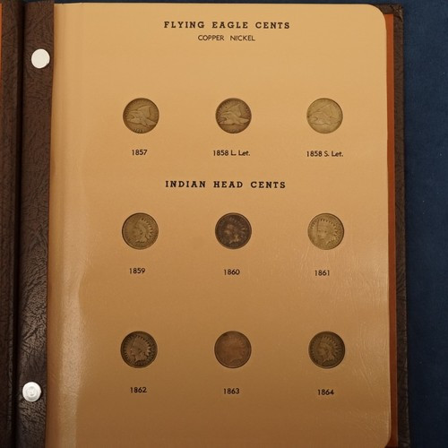 1857-1909 1c FE and IH Cents Dansco Album 7101 w/ 60 Coins - Free Shipping USA