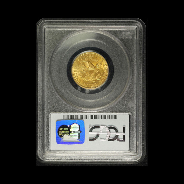 1907 $5 Gold Liberty Head Half Eagle CAC & PCGS MS64 - Free Shipping USA
