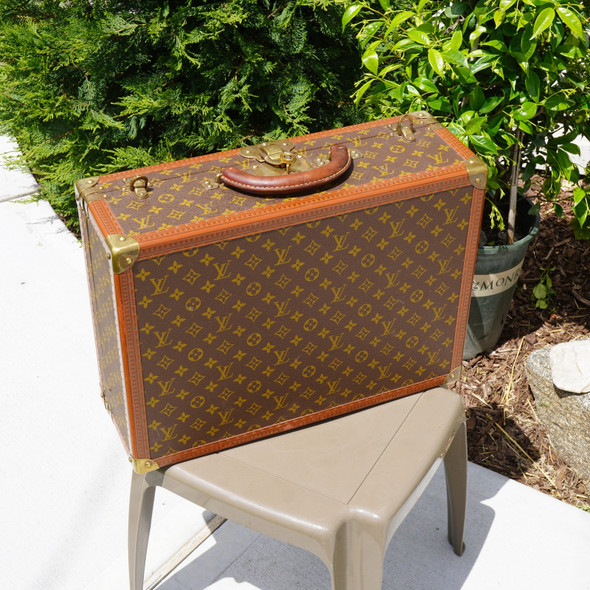 Vintage Louis Vuitton Bisten 50 Monogram Trunk Suitcase - Free Shipping USA