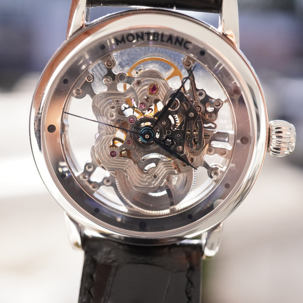 Montblanc Skeleton Star Watch Limited Edition 333 Platinum Collection 36mm