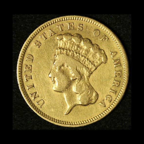 1882 $3 Gold Indian Princess - Free Shipping USA