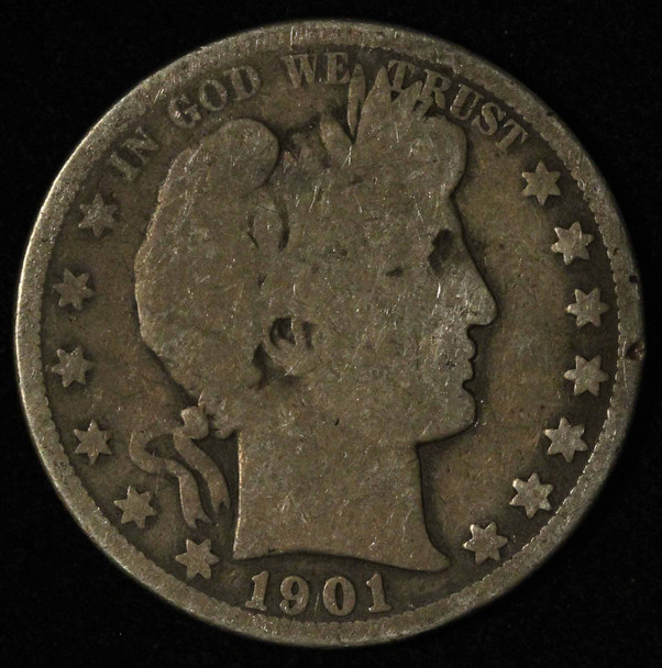 1901-O 50c Barber Half Dollar - Free Shipping US