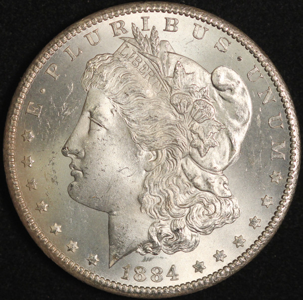 1884-CC $1 Morgan Silver Dollar - Carson City Mint - Free Shipping USA