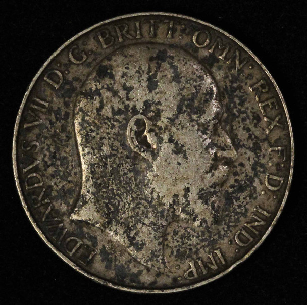 1905 Great Britain One Florin Two Shillings Silver Coin - Free Shipping USA