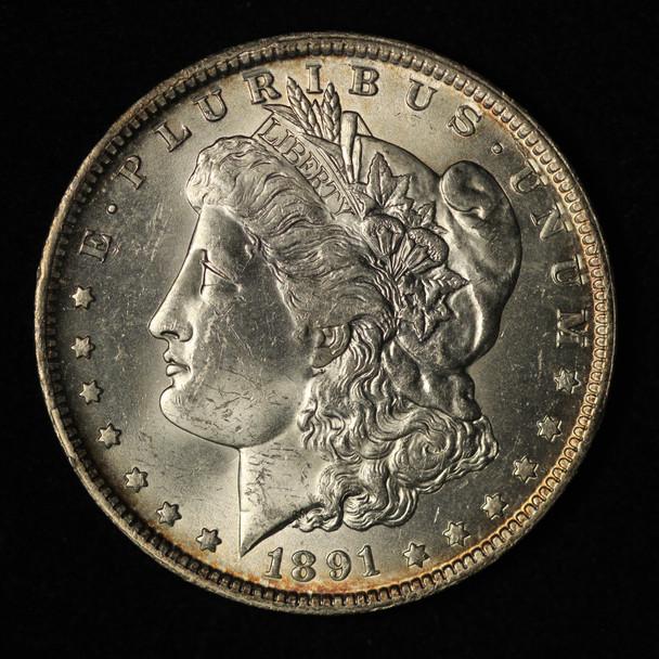 1891-O-$1 Morgan Silver Dollar -Free Shipping USA